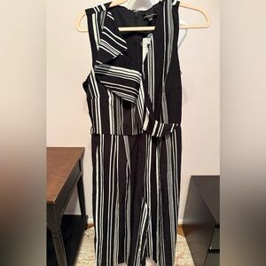 Spenser Jeremy Monochrome Striped Jumpsuit